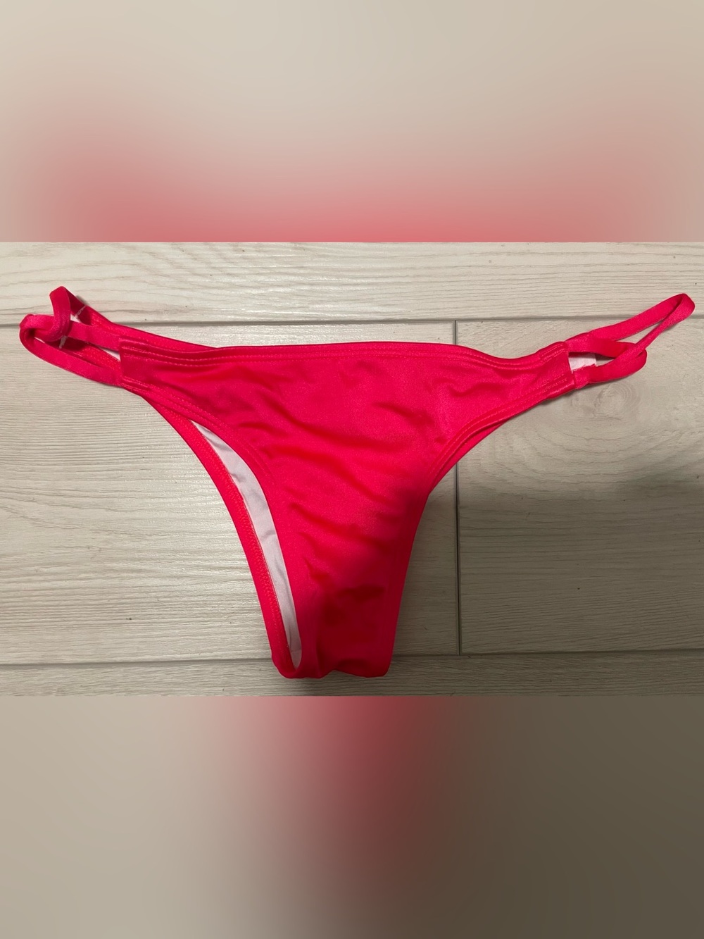 Victoria's Secret Neon Pink Double-Strap Bikini Bottom